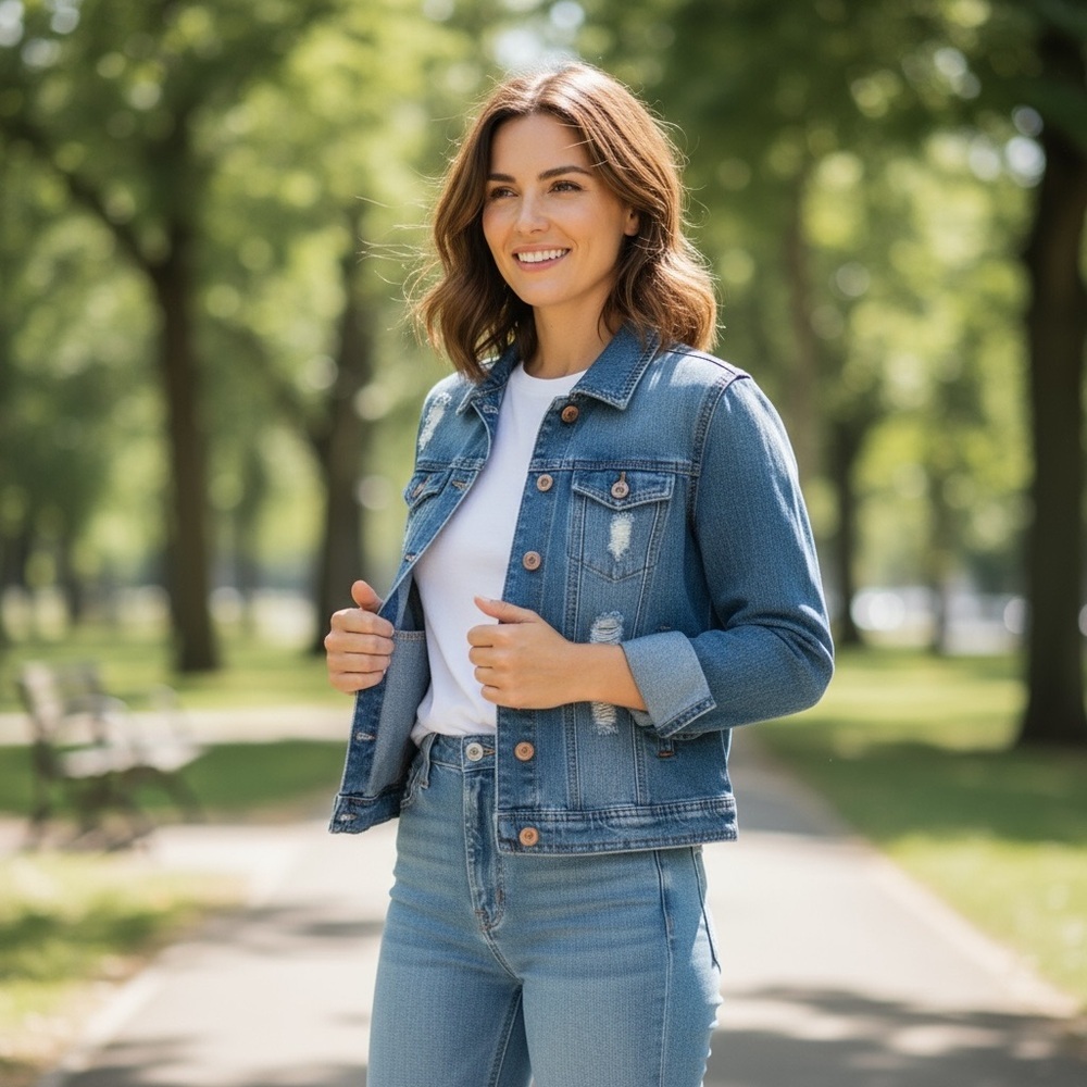 Highway Jeans Blue Denim Jacket - Picture 1 of 6